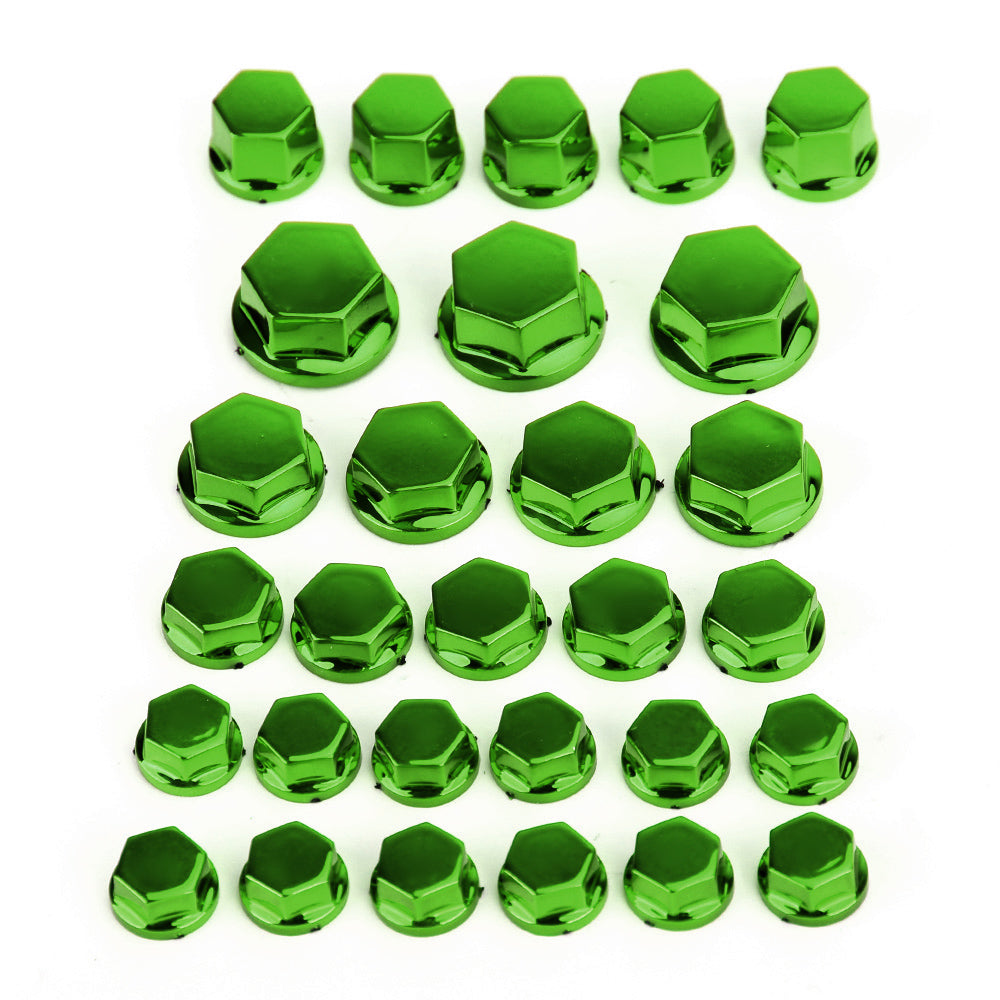 30pcs moto ABS plastica esagono incassato vite coperchi bullone dado tappo coperchio generico