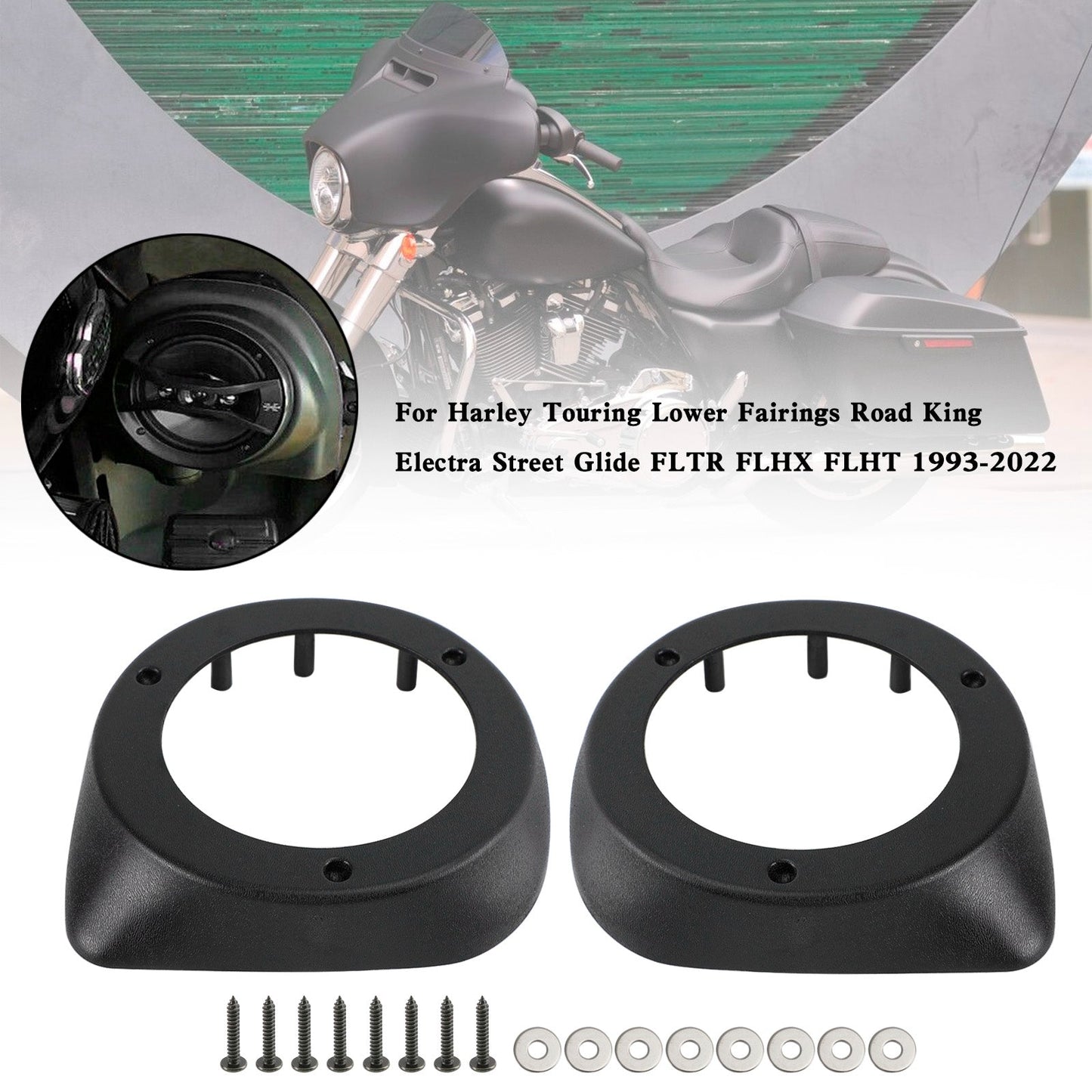 1993-2022 Touring Road King Carenatura inferiore 6.5" Casse altoparlanti Pod