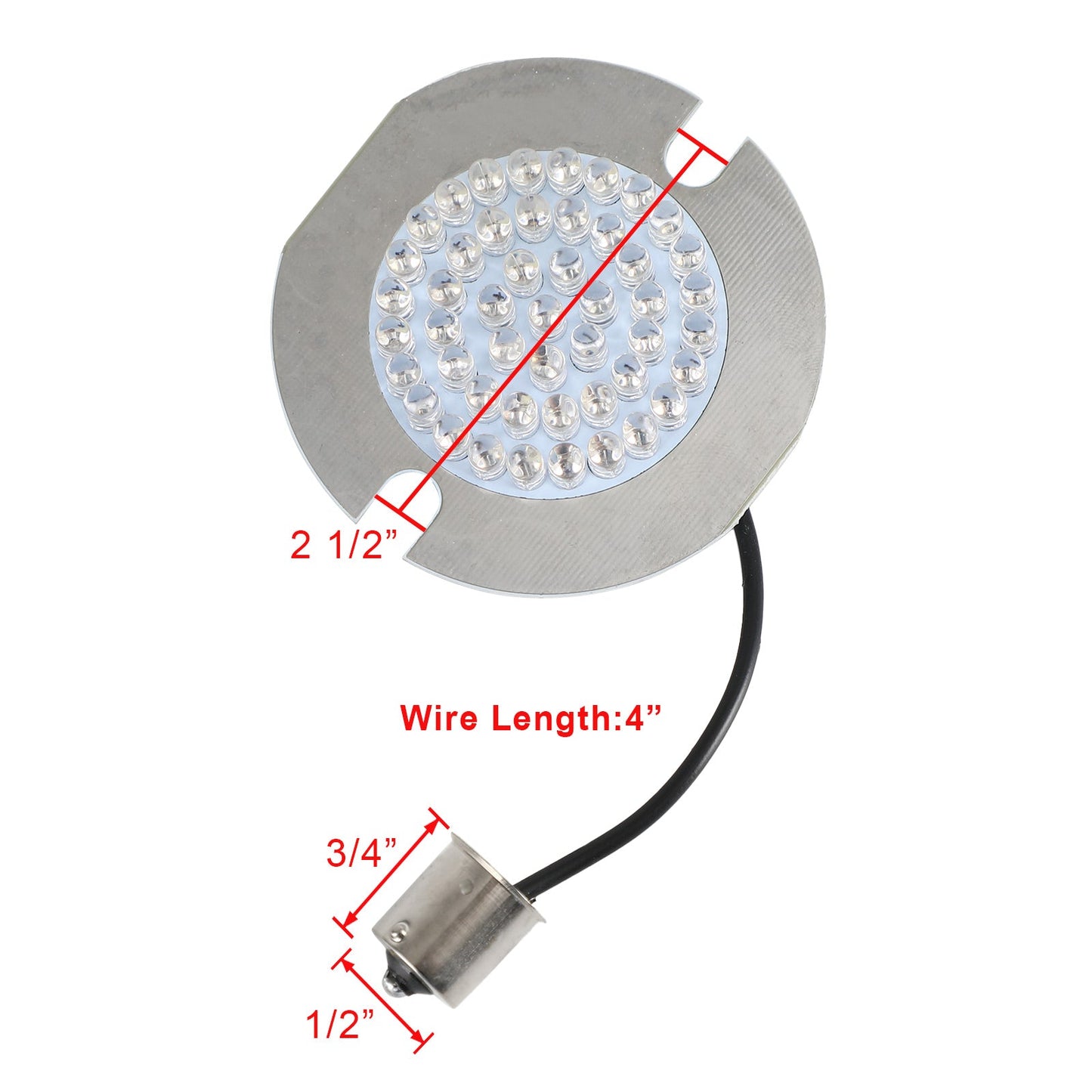 1156 lampadine a LED per indicatori di direzione stile piatto adatte per Touring Road King Softail generico