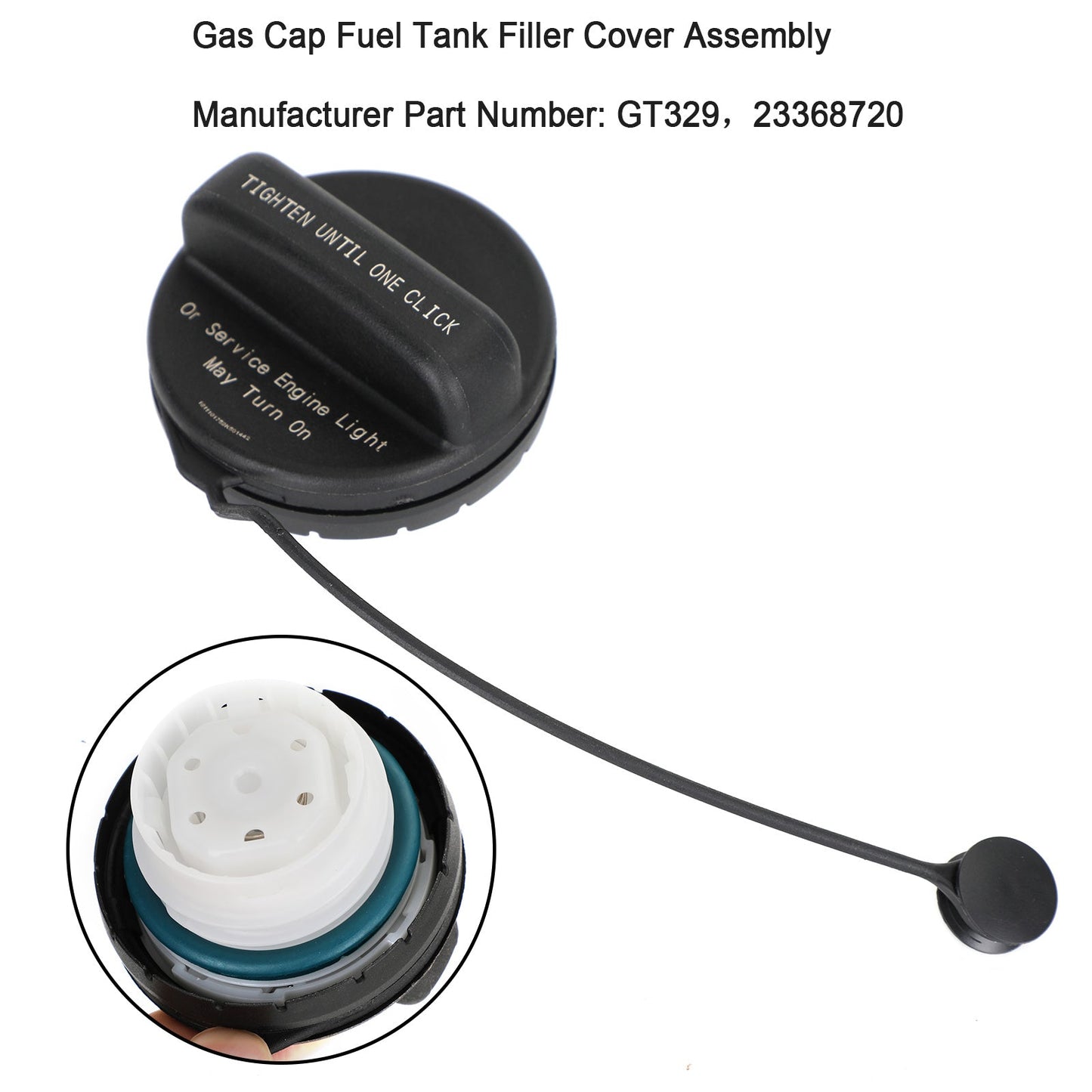 Assemblaggio coperchio tappo serbatoio carburante GT329 23368720 per Envision Malibu Acadia Equinox generico