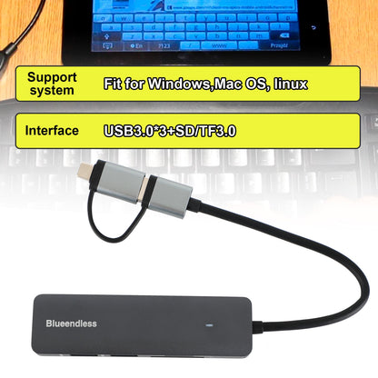 Type-C+USB Interface Hub PD100W Docking Station per Windows Mac OS Linux