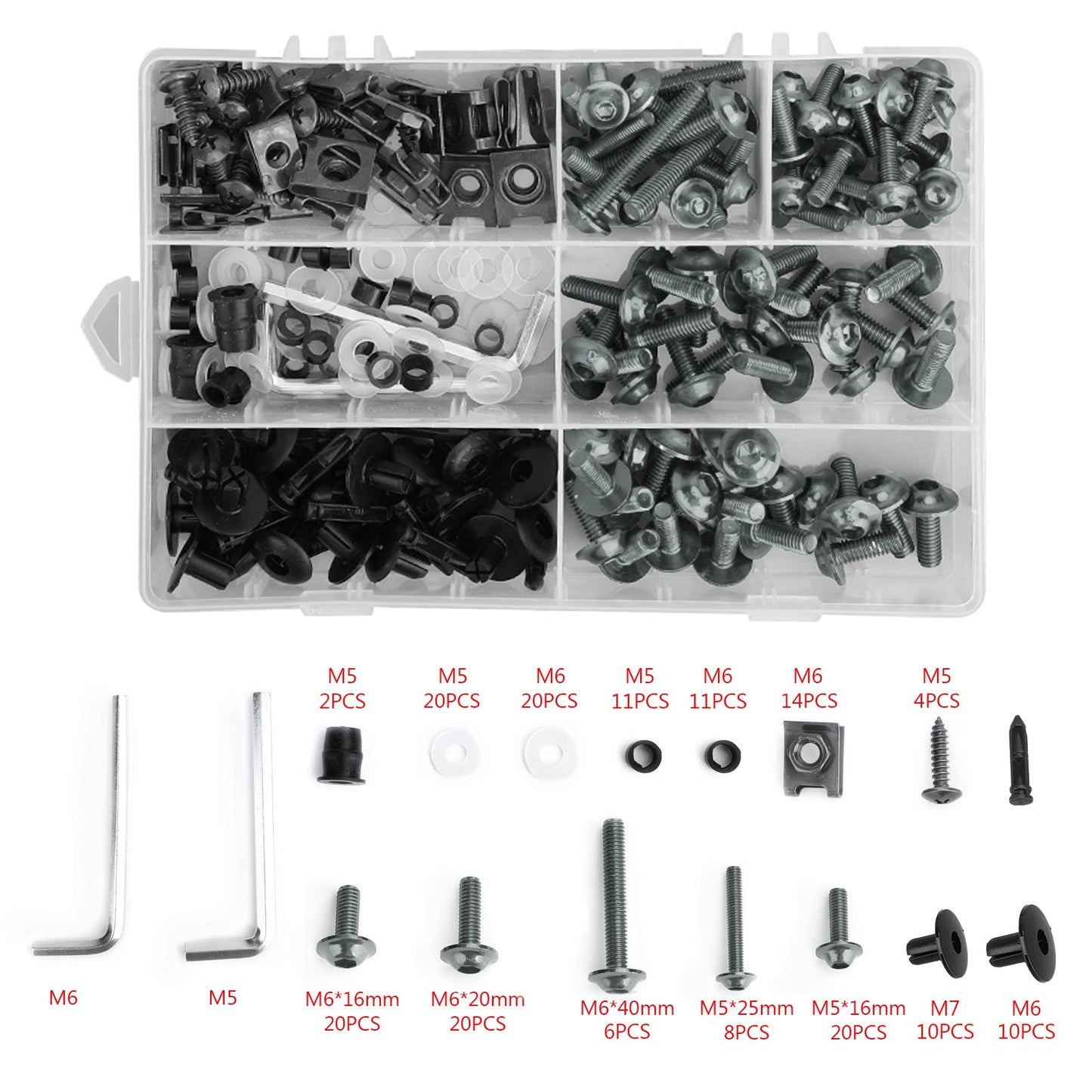 Carenatura Bullone Kit Carrozzeria Vite Per Honda CBR 600 900 919 954 1000 RR 1100XX TI Generico