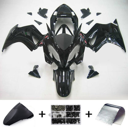 Amotopart 2002-2012 Honda VFR800 Gloss Black Fearing Kit