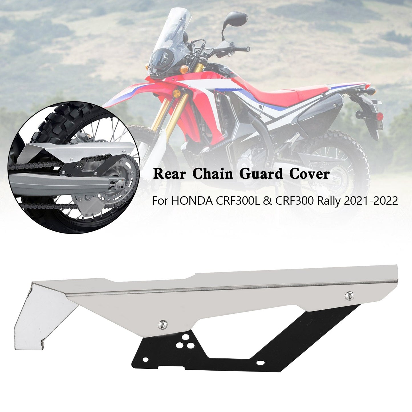 Copertura protettiva per protezione catena pignone per HONDA CRF300L LA Rally ND16 2021-2022