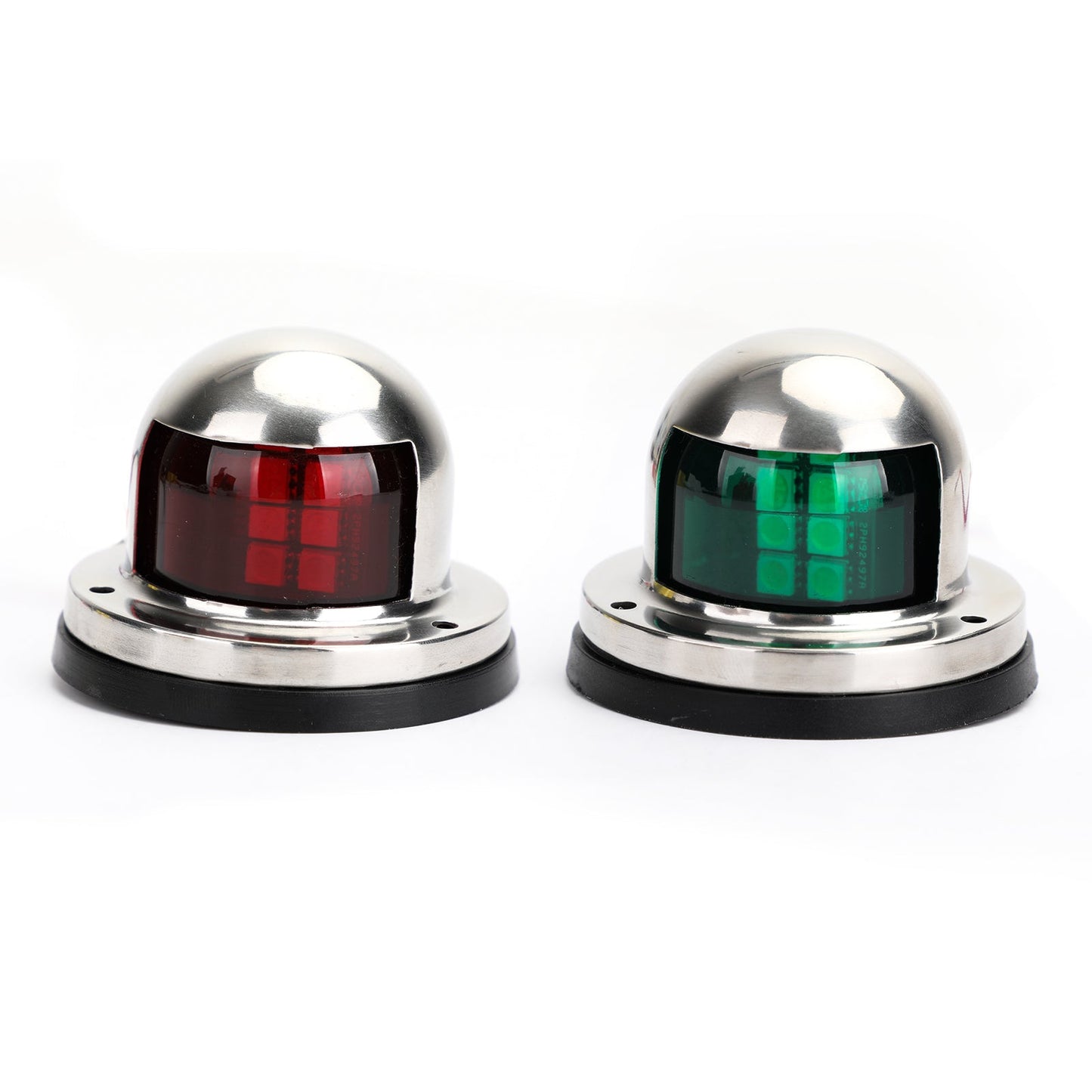 2x Red Green Marine Bow Boat 12V Yacht Pontoon Segnale luminoso Luci impermeabili