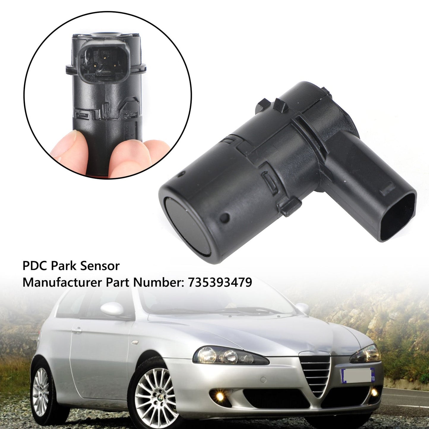 PDC Sensore di Parcheggio 735393479 Per Alfa Romeo 147 156 159 Fiat Stilo Lancia Generico
