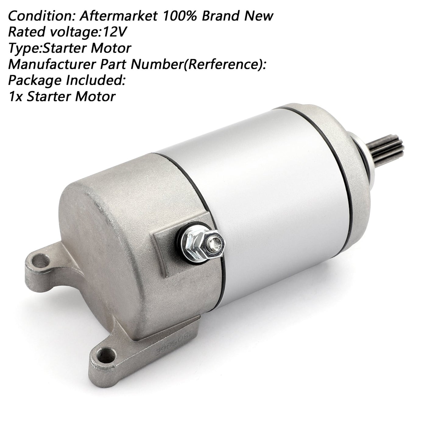ATV Motorino di Avviamento Per YAMAHA 350 YFM35 YFM35F TFM35G GRIZZLY 07-17 3HE-81890-00 Generico