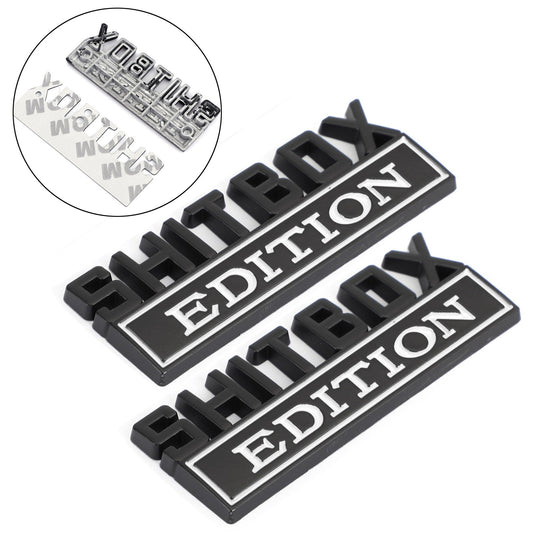 2pc Shitbox Edition Emblem Decal Badge Adesivi per Ford Chevr Car Truck #C Generico