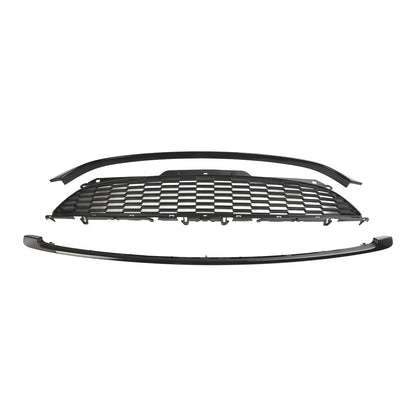 MINI R55 Cooper S e JCW 5 porte Estate 2008-2014 3 pezzi Griglia anteriore nera lucida