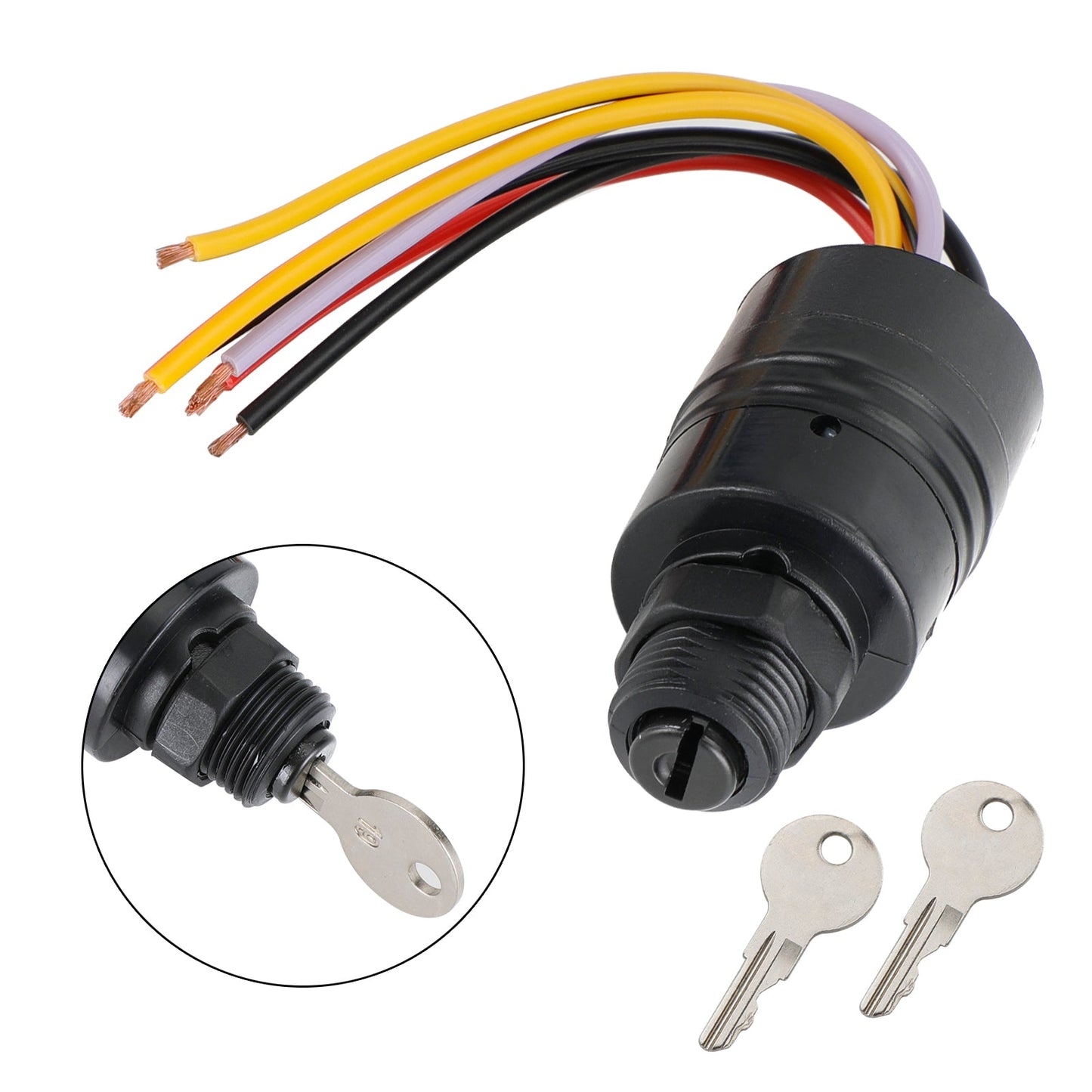 Interruttore a chiave di accensione per barche adatto per Mercury Marine 87-17009A2 Sierra MP41070-2