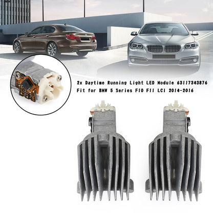 2x BMW Serie 5 F10 F11 LCI 2014-2016 Modulo LED DRL 63117343876