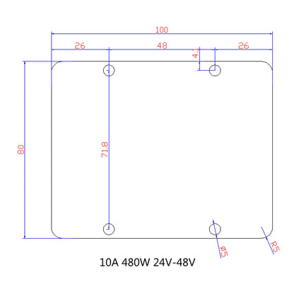 Regolatore di alimentazione del convertitore CC / CC impermeabile da 10 A 480 W 24 V aumentare fino a 48 V