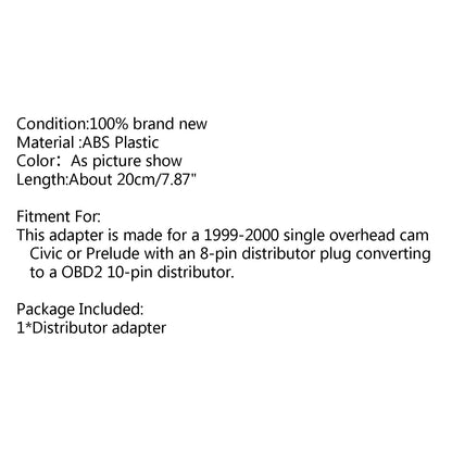 Obd2 da 8 pin a Obd2 10 pin distributore adattatore ponticello cablaggio vertiginoso adatto per Honda Acura