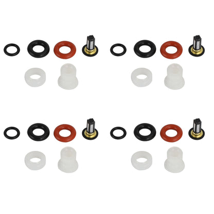 4 pezzi kit di riparazione iniettori carburante filtri O-ring per Acura RSX TSX Honda Civic generico