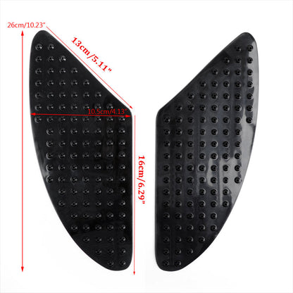 Protettore per ginocchiera a gas laterale per serbatoio Traction Pad per Yamaha R1 R6 FZ1 FZ8 01-13 Generico