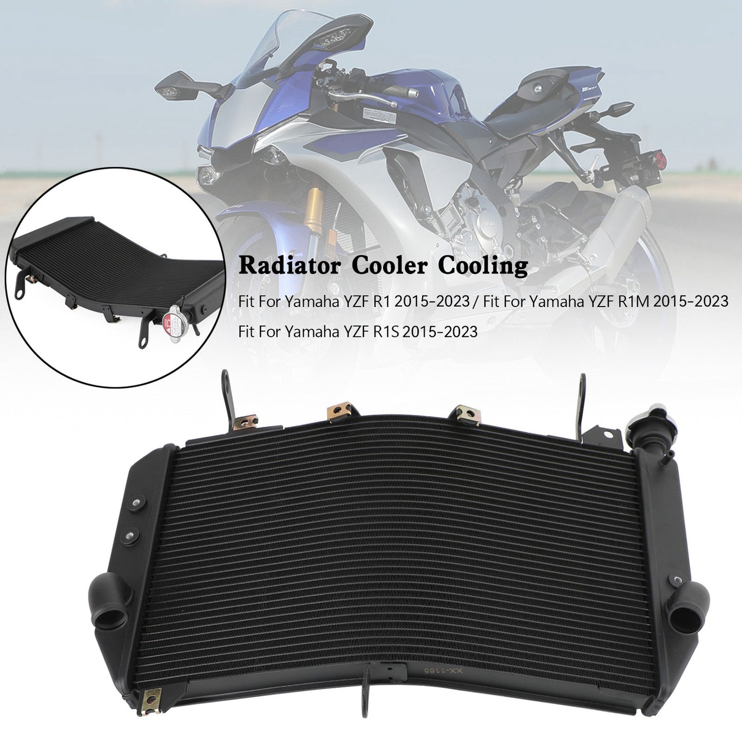 Raffreddamento radiatore motore in alluminio Yamaha YZF R1S 2016-2018