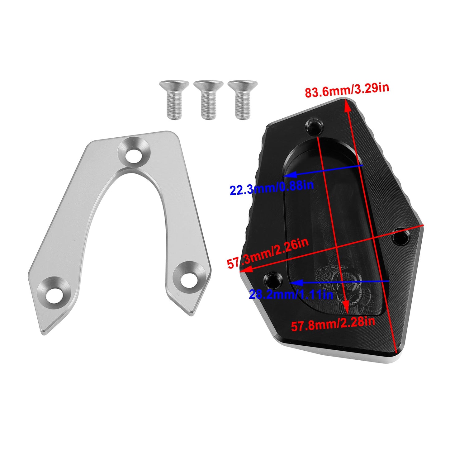 Piastra allargata per cavalletto Speed Twin 900 22-23 Street Cup 900 2017-2018