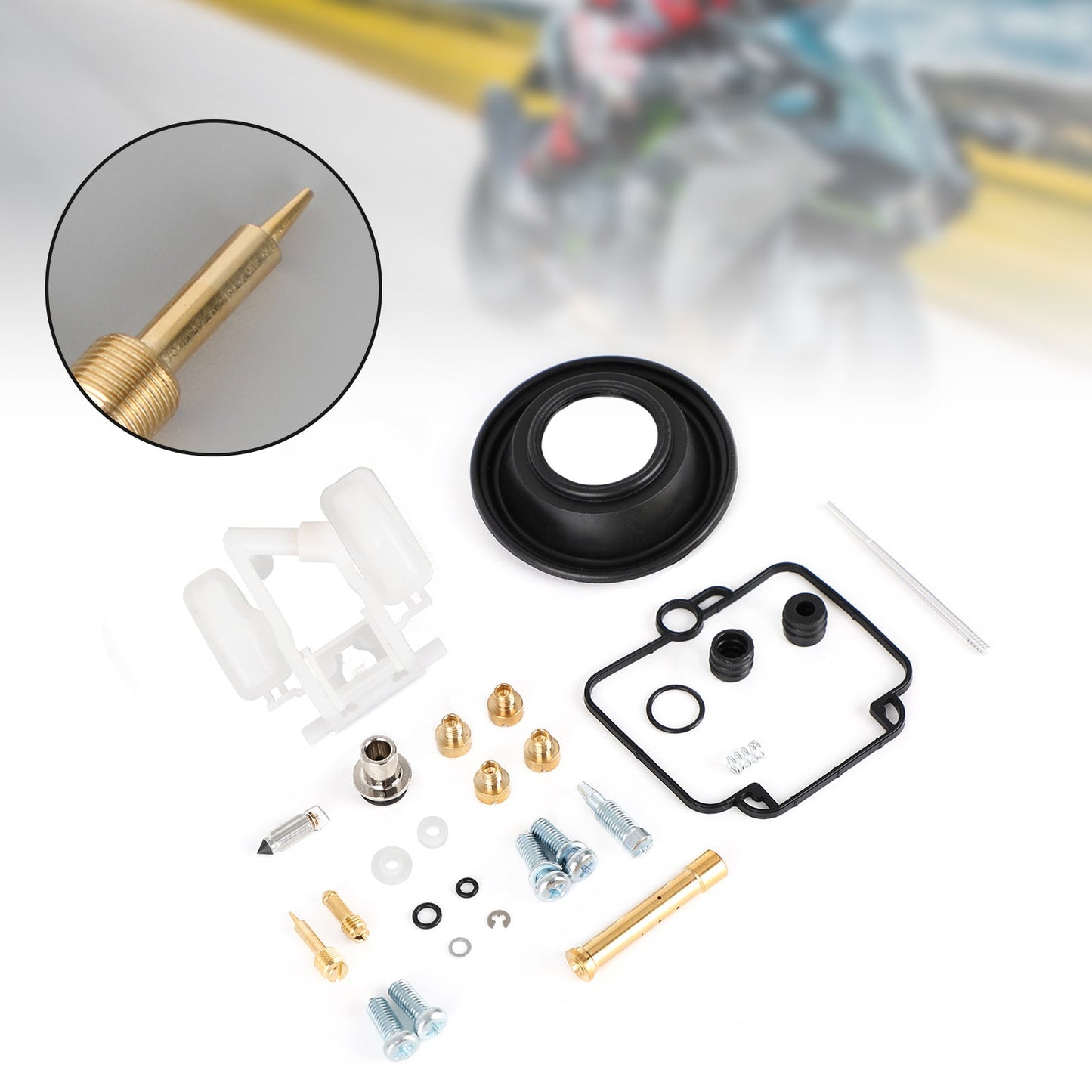Carburatore Carb Rebuild Kit adatto per Suzuki GK75A GSF400 bandit 1991-1997 Generico