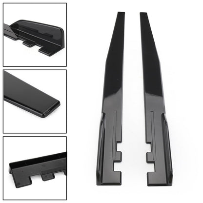 Coppia 120cm Car Gloss Black Side Minigonne Rocker Splitter Diffusore Winglet Wings Generico