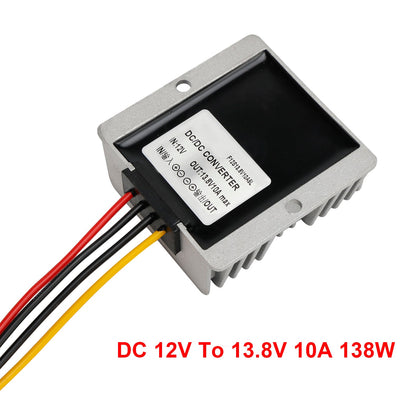 DC-DC 12V-13.8V 10A 138W Step Up Regolatore convertitore di alimentazione Impermeabile