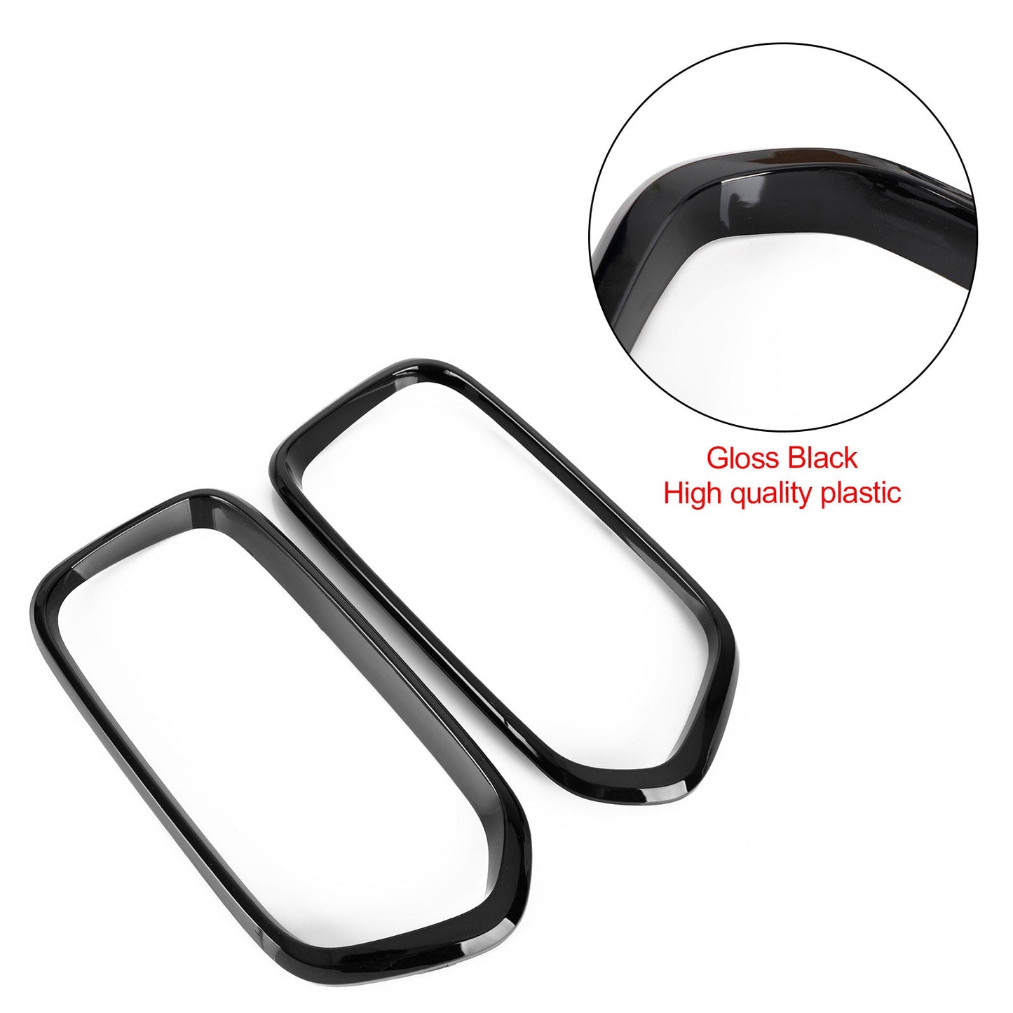 2018-2021 BMW X2 Serie F39 Rivestimento del telaio della griglia del paraurti anteriore nero lucido