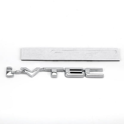 3D Metal i-VTEC Car Trunk Rear Turbo Fender Distintivo dell'emblema Decalcomanie Adesivi Argento Generico