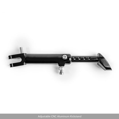 Cavalletto laterale in alluminio CNC Gamba cavalletto regolabile per Kawasaki Z900RS 2018 nero generico