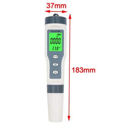 3 in 1 Digital PH TDS TEMP Strumento per tester per tester per misuratore di qualità dell&#39;acqua impermeabile
