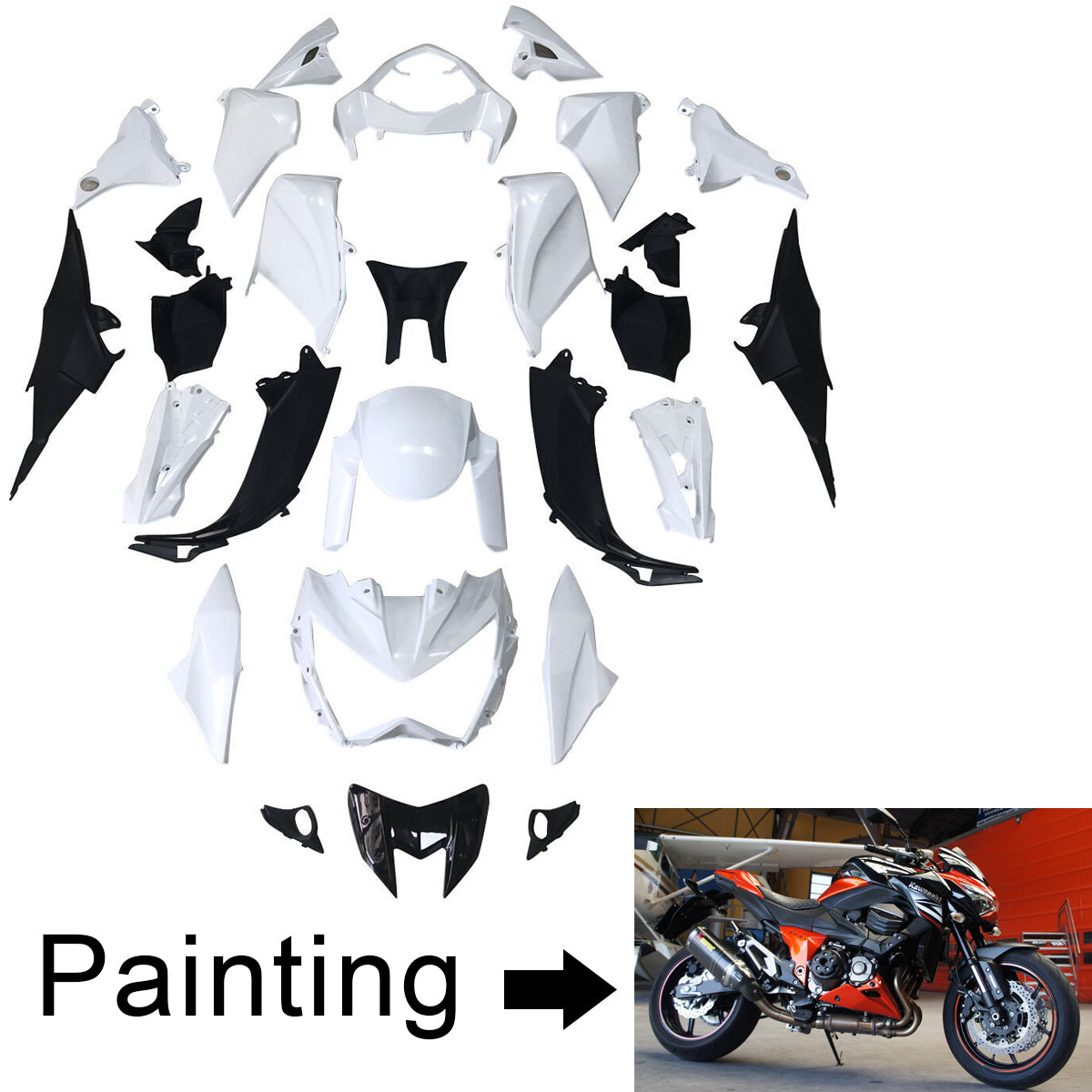 Kit carenatura Kawasaki Z800 2013-2018