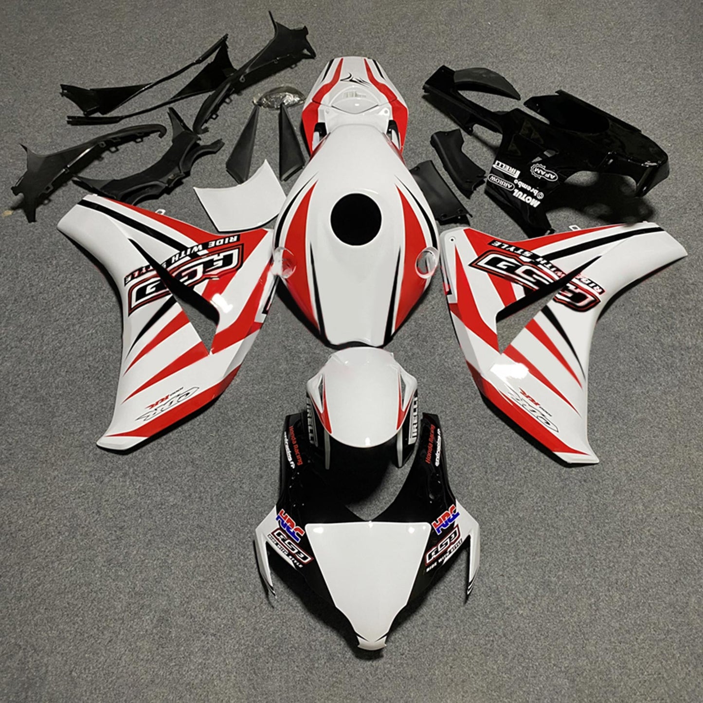 Amotopart Honda CBR1000RR 2008-2011 Kit carena Carrozzeria Plastica ABS