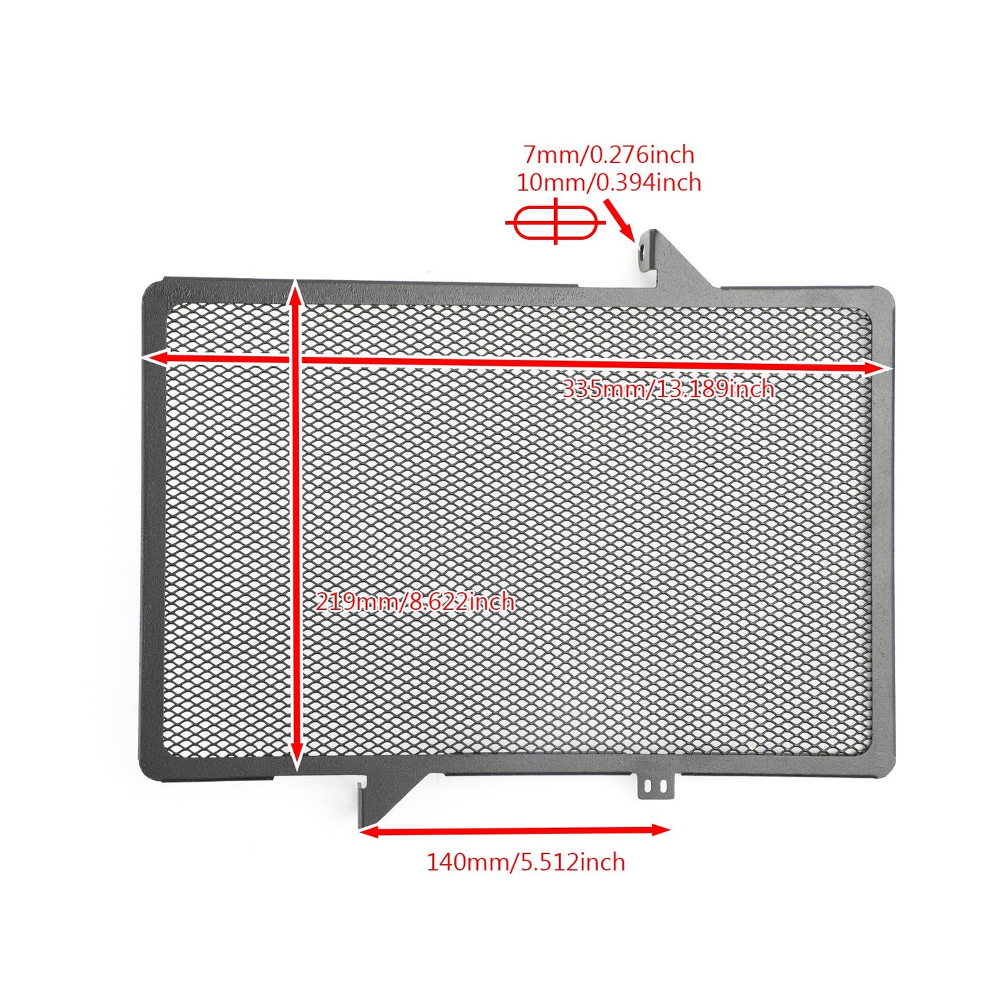 Protezione radiatore in alluminio nero Prorection per Honda CB650F CB650R CBR650 14-2019 Generico