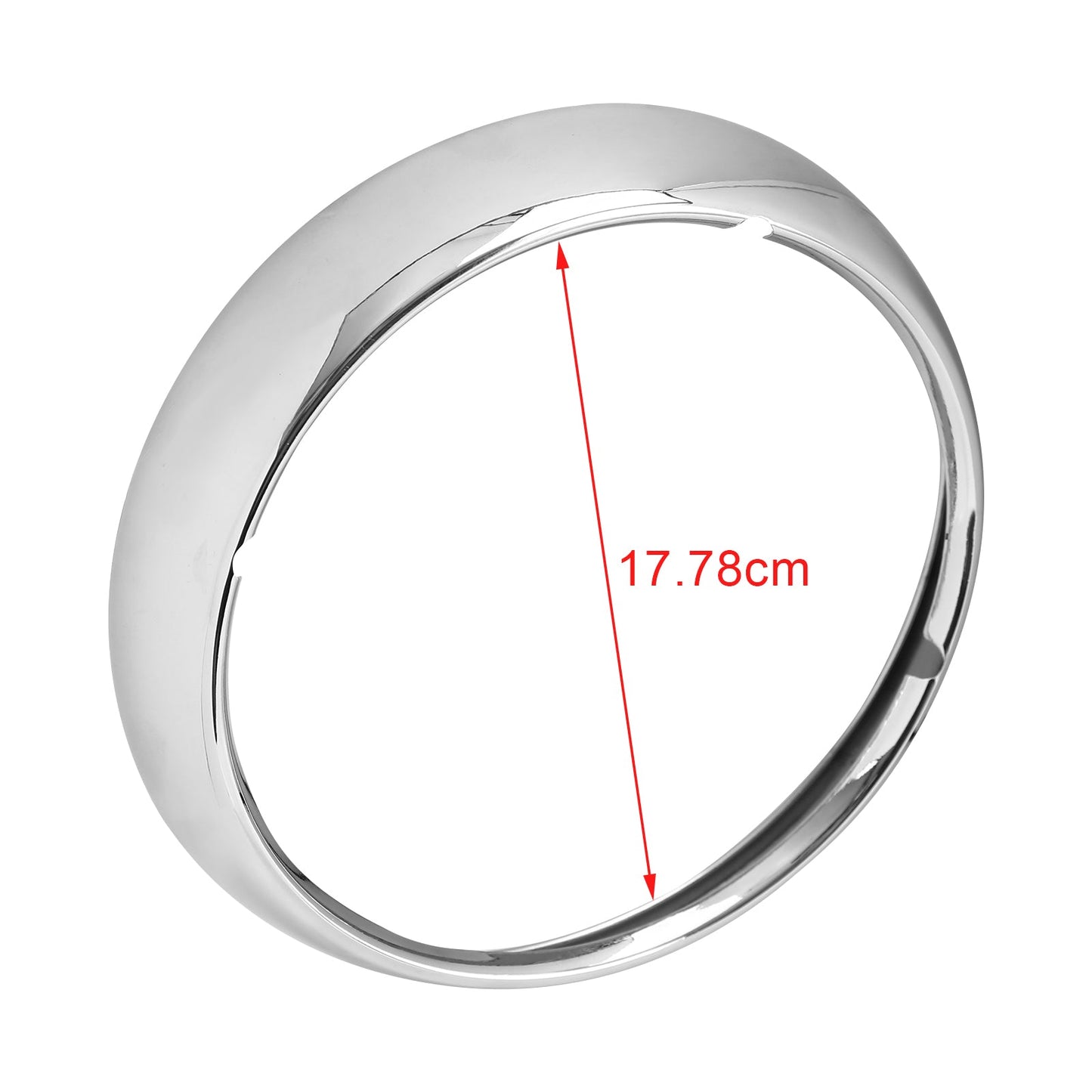7" Chrome Headlight Trim Ring Light Cover per Touring Road King 67712-83A Generico