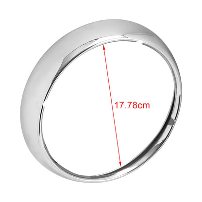 7" Chrome Headlight Trim Ring Light Cover per Touring Road King 67712-83A Generico