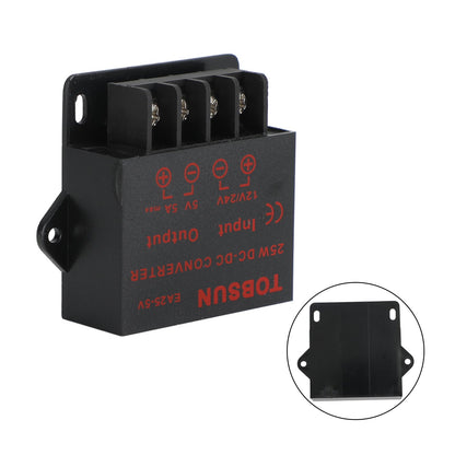DC 12V/24V a 5V 5A 25W Convertitore Regolatore Alimentatori Trasformatore