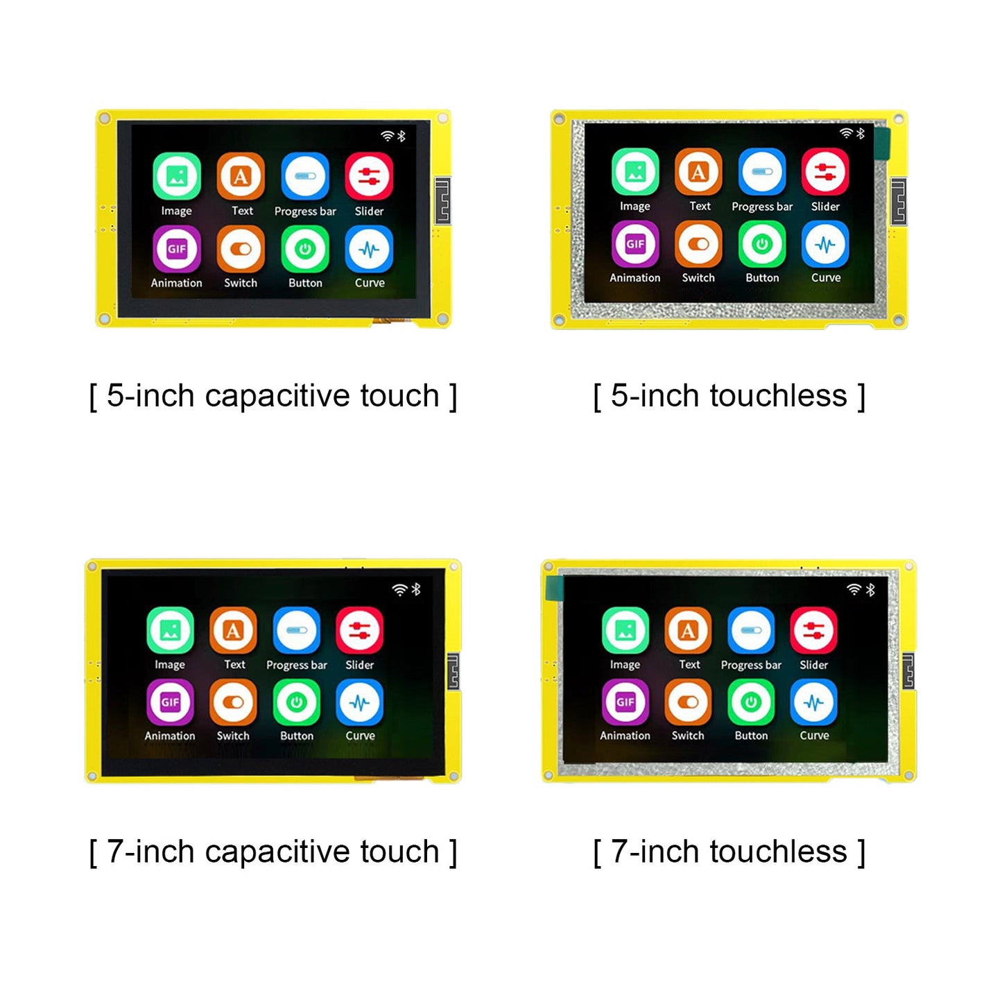 Scheda di sviluppo ESP32-S3 Schermo capacitivo LCD da 5" 7" Wifi Bluetooth MCU LVGL