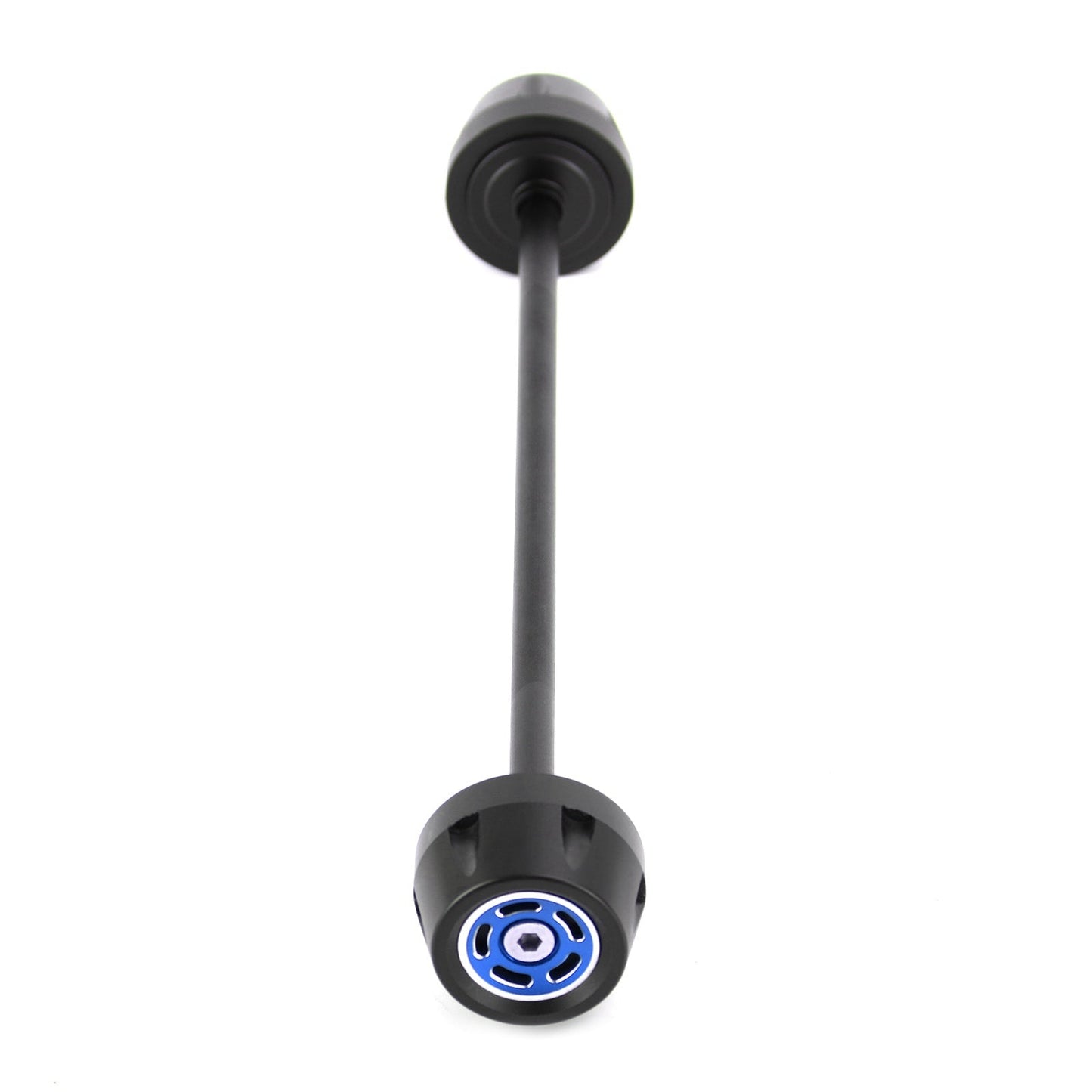 Asse ANTERIORE + POSTERIORE Forcella Slider Ruota Blu Fit per Ducati Scrambler 400 800 1100 Generico
