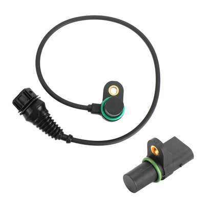 2x sensore di posizione albero a camme INGRESSO + USCITA per BMW E46 E39 E60 E38 E65 M52 M54 generico