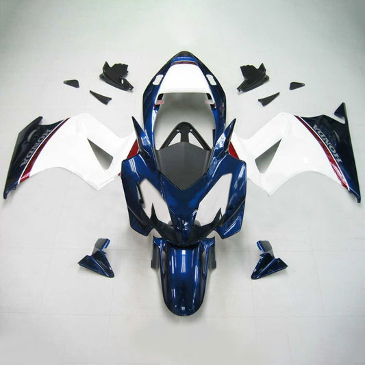 Amotopart 2002-2012 Kit fax blu e bianco lucido Honda VFR800