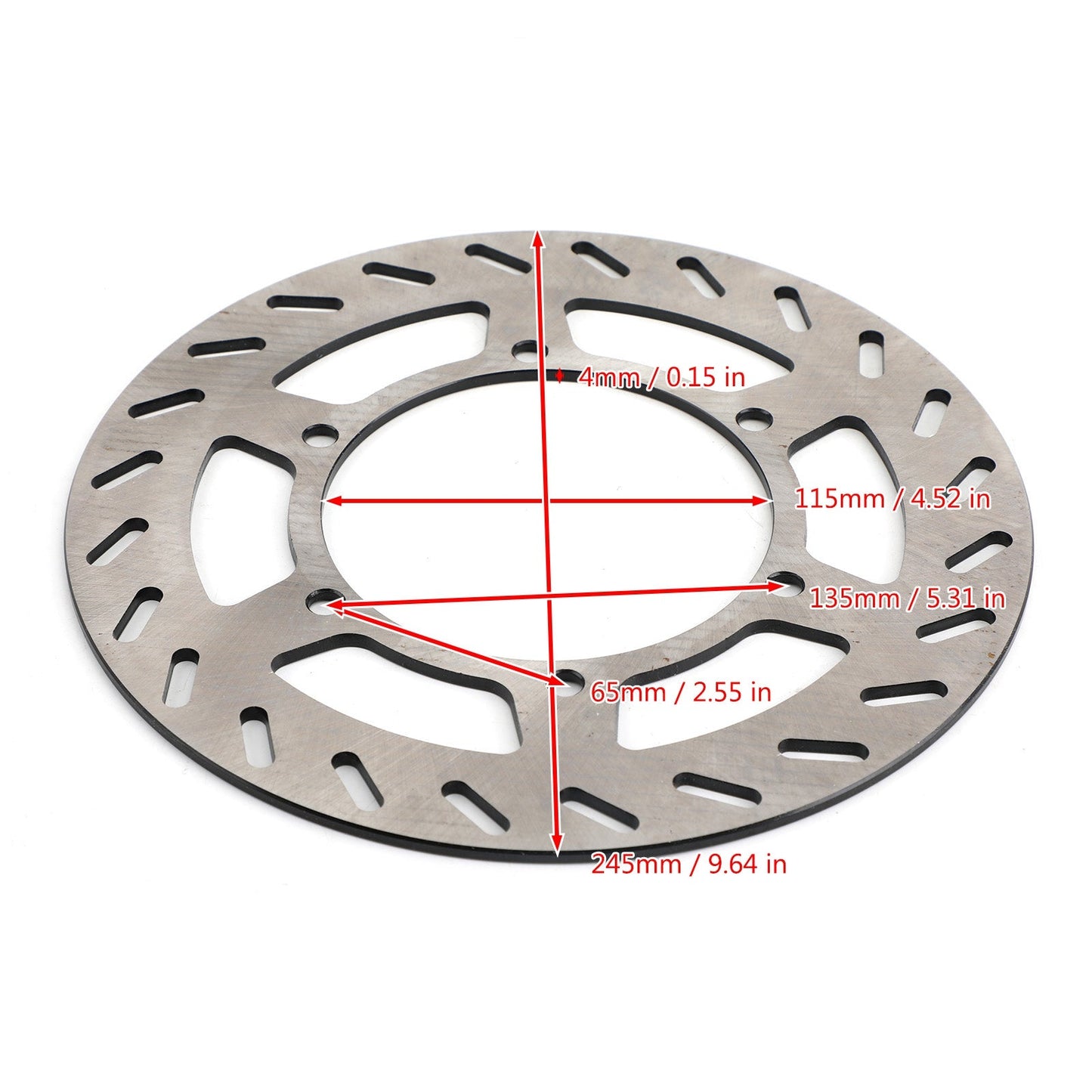 Rotore del freno a disco anteriore per Yamaha TT250R TT-R250 3XP-2582T-00 4TP-2582T-00 Generico