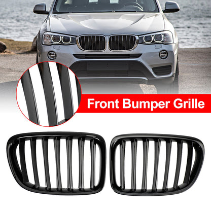 BMW X1 E84 2009-2014 SUV Nero Lucido Front Hood Reni Griglia Griglia