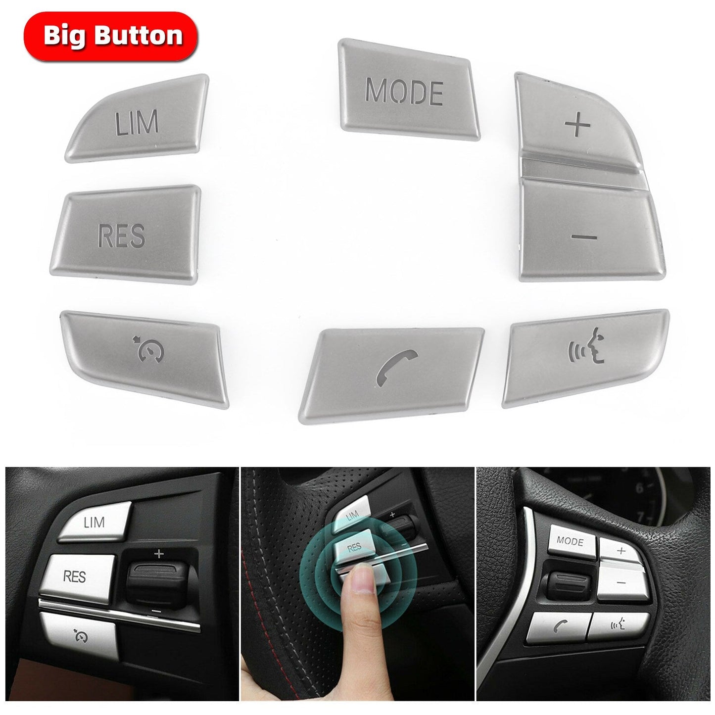 7 coprivolante interno per volante adatto per BMW X3 F25 £¨11-17£©X4 F26£¨14-17£© generico