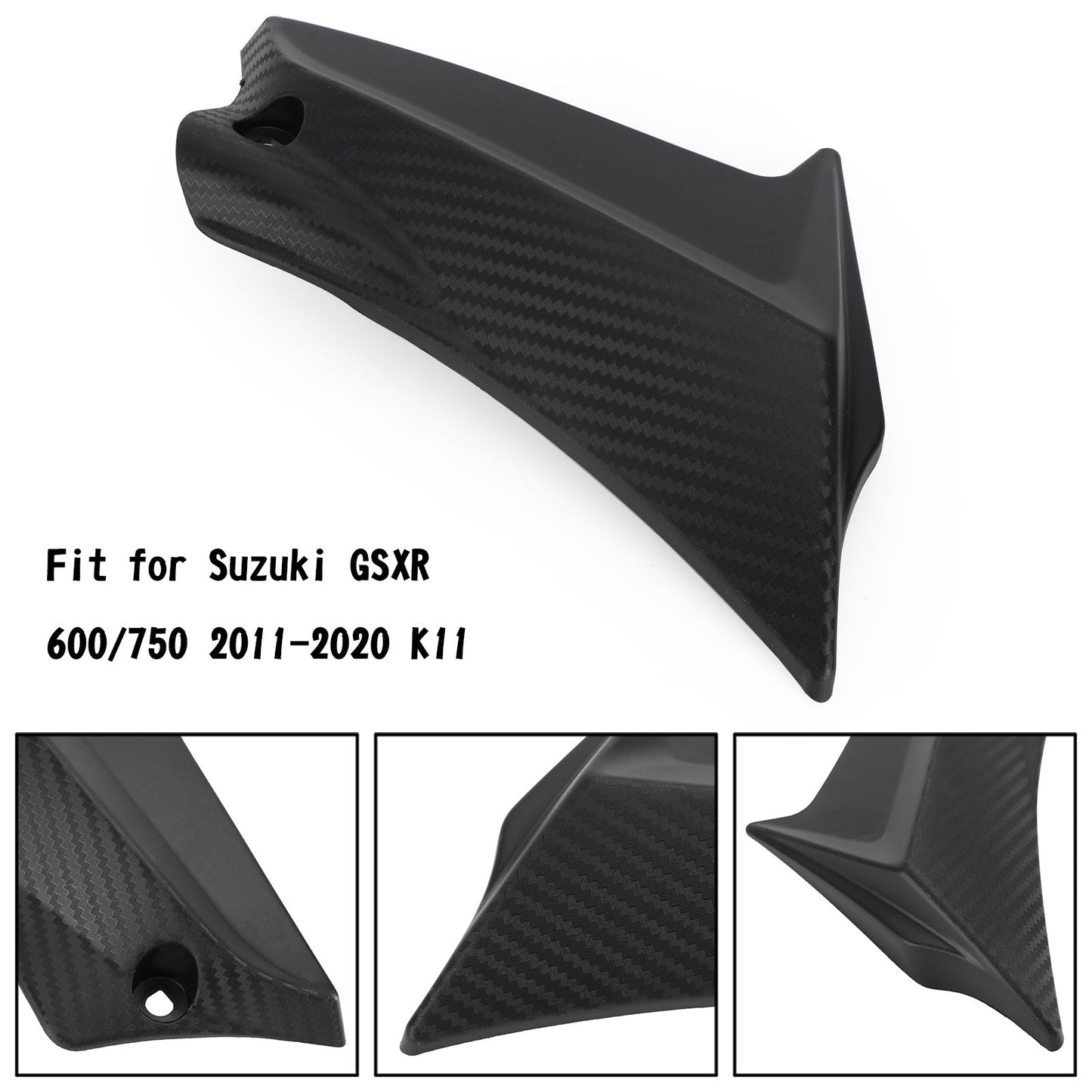 Serbatoio Side Trim Pannello di Copertura Carena Cowl Per Suzuki GSXR 600/750 2011-2024 K11 Generico