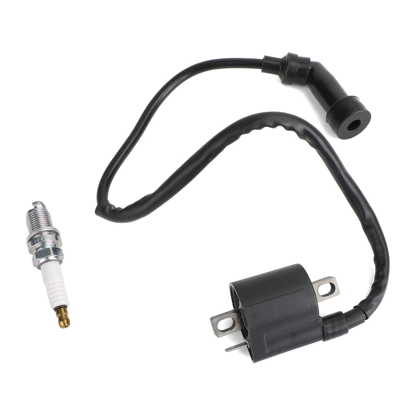 Bobina di accensione + Candela adatta per Polaris ATV Trail Boss 325 330 31401-40F00 Generico