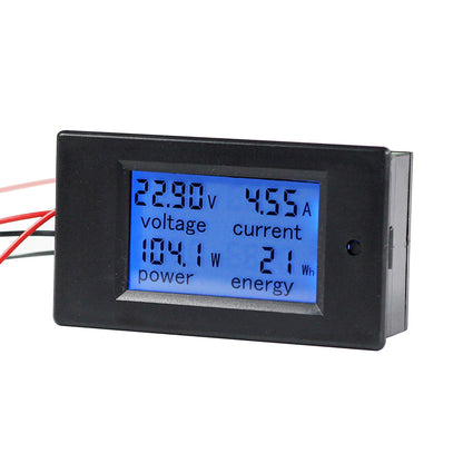 DC 20A 100V LCD Digital Volt Tensione Watt Corrente Misuratore di potenza Amperometro Voltmetro