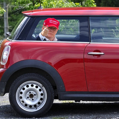 Adesivo per finestrino dell&#39;auto Life Person Size Passenger Ride con Trump President 2020 R