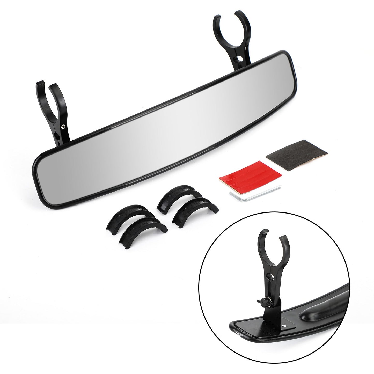 1.75 "2" UTV Center View Specchio 17" Per Yamaha YXZ1000 Wolverine X2 X4 2015+ Generico