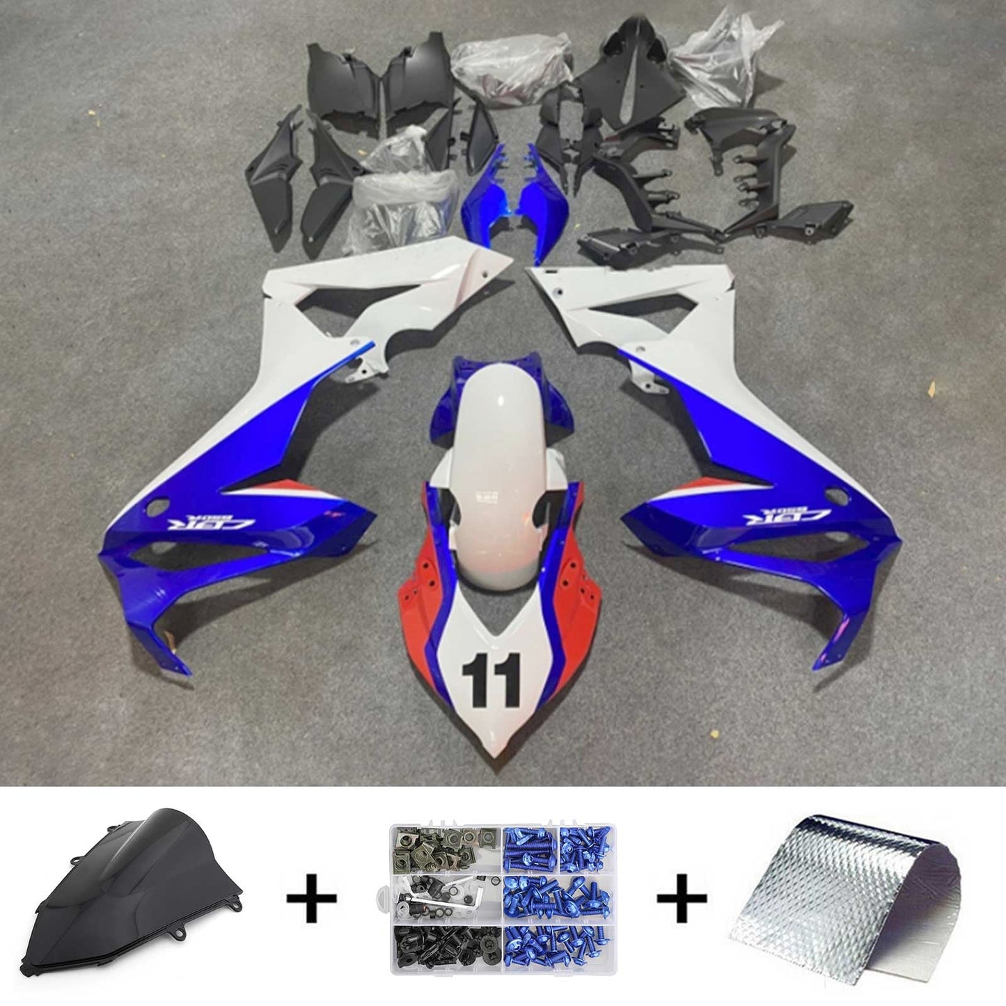 Amotopart Kit carena Honda CBR650R 2019-2020 Carrozzeria Plastica ABS