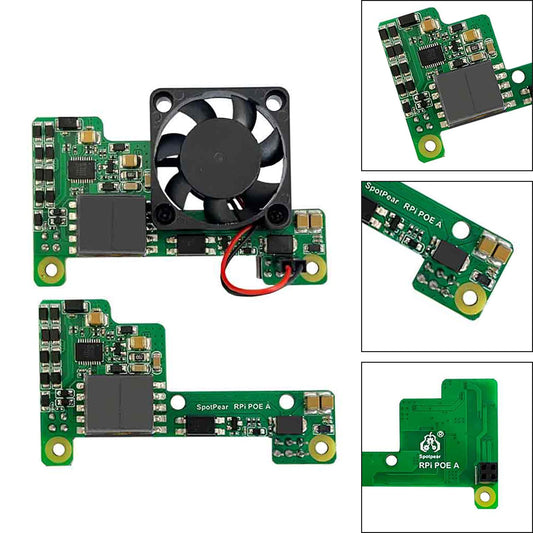 Il modulo di espansione alimentatore Ethernet Raspberry Pi Poe supporta 3B+/4B con ventola