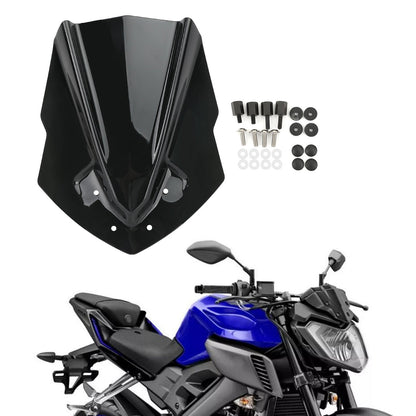 Parabrezza per parabrezza moto in plastica ABS per Yamaha MT125 2015-2019 Generico