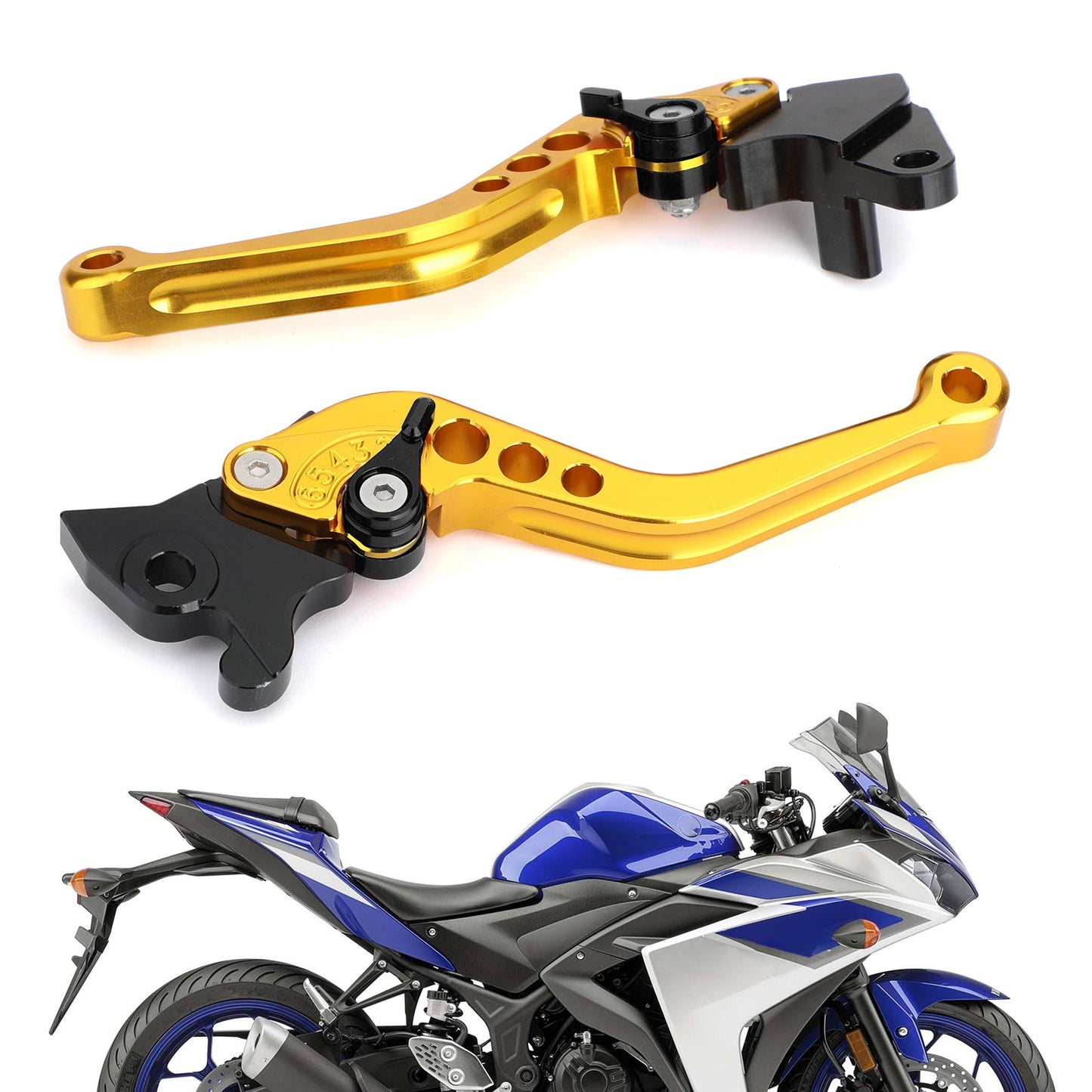 Leve Freno Frizione Per YAMAHA YZF-R15 2008-2014 Argento Generico